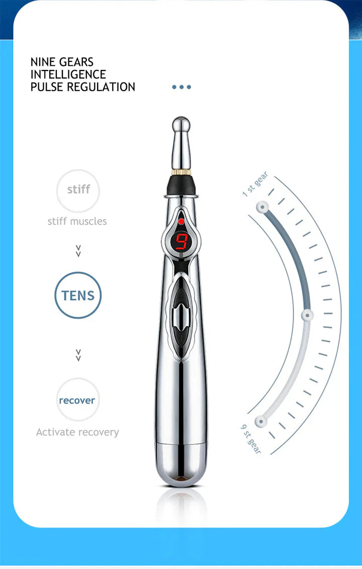 Pen D' Acupuncture Électronique | Appareil de Massage des Méridiens pour le Soulagement de la Douleur