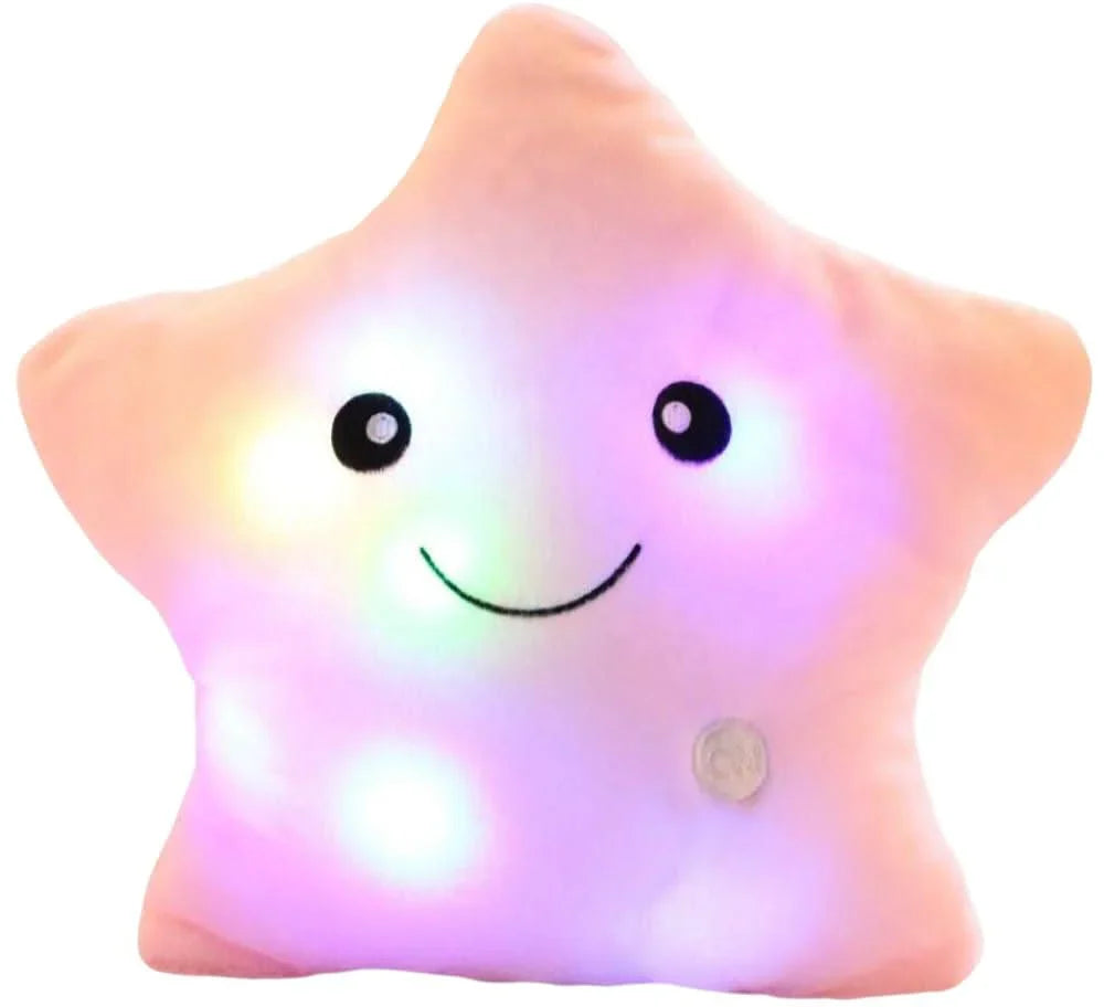 Coussin Lumineux En Forme D' Étoile - Coussin Douillet En Tissu Led Avec Changement De Couleur & Design Mignon