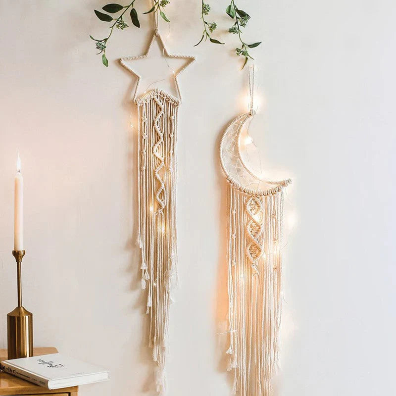 Cathy I Attrape - Rêves pour Femmes - Décoration en Macramé avec Lumières