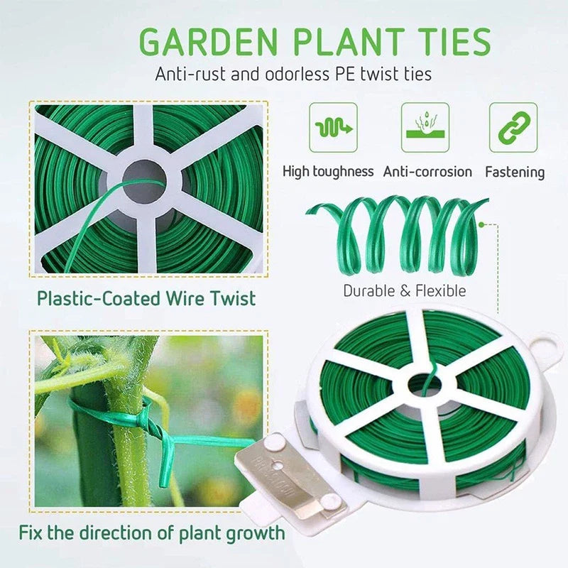 Jardin Fil De Fer Twist - Band - Rouleau De 50 M Pour Les Plantes Et Le Jardinage
