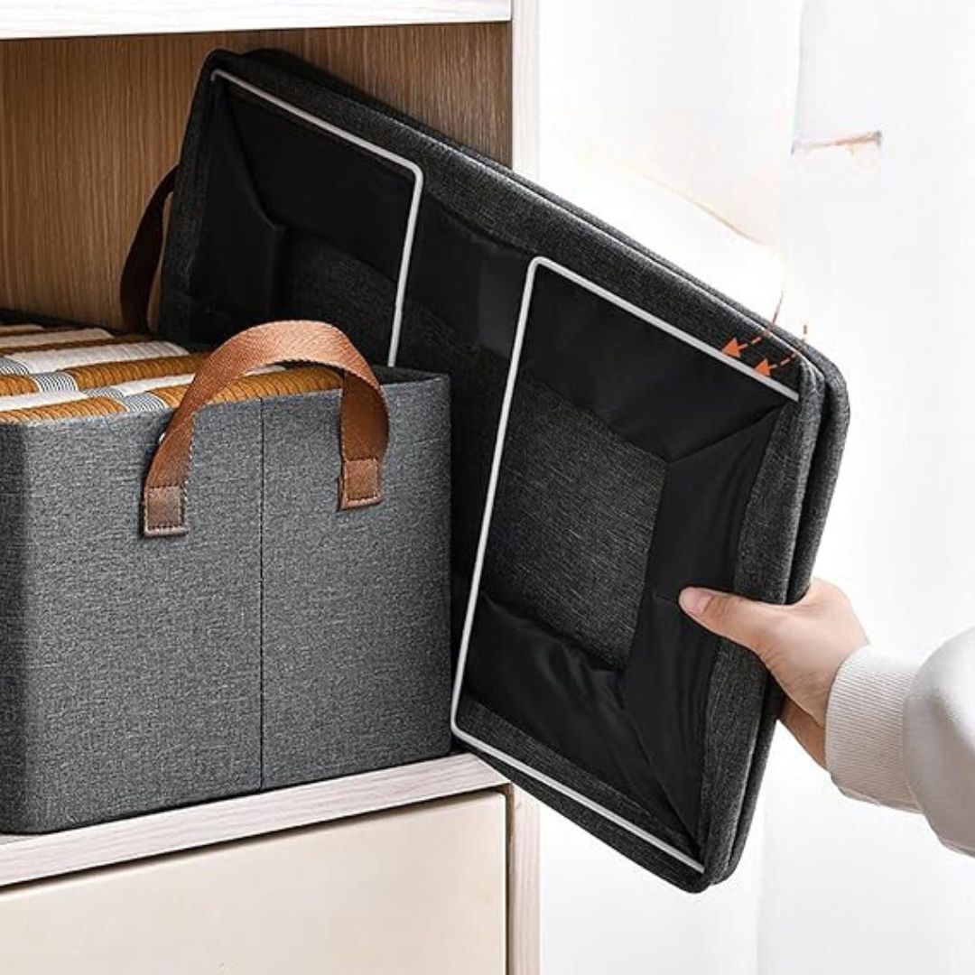 Boîte D' Organisation des Vêtements Pliable avec Poignées