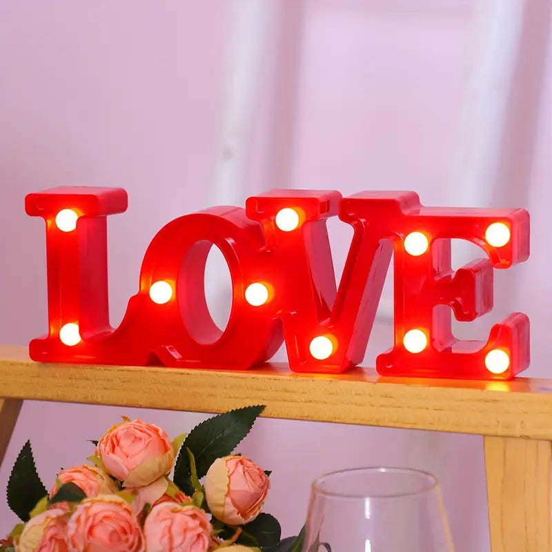 Les Lettres , Chiffres et Symboles Led - Décoration Lumineuse avec Lumière Blanche Chaude pour les Fêtes et les Pièces à Vivre