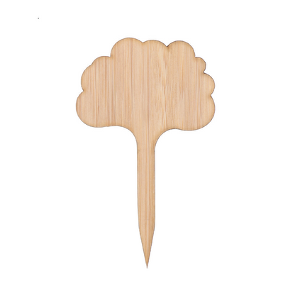 Etiquettes de Plantes en Bois pour le Jardin et le Balcon - Etiquettes Réinscriptibles pour les Herbes et les Plantes