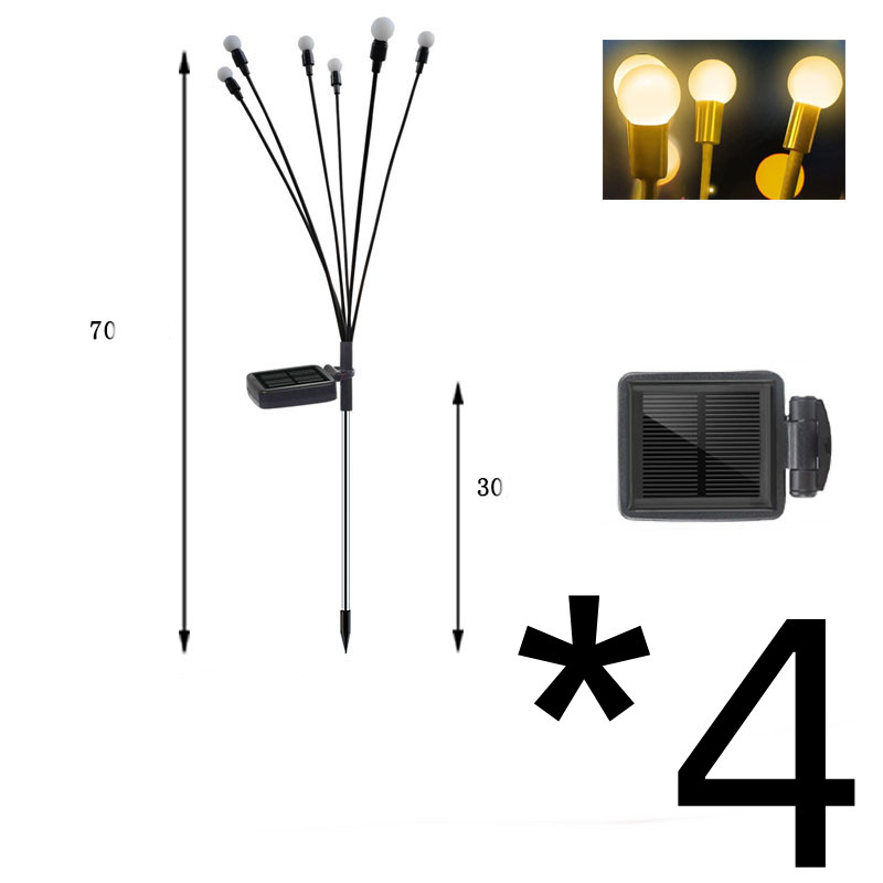Lumière de Jardin Solaire Led avec Boules Lumineuses Flexibles - Lumière Décorative Étanche pour Parterres et Allées