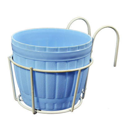 Porte-plantes Pratique Avec Support Métallique Stable Pour Balcon Et Terrasse