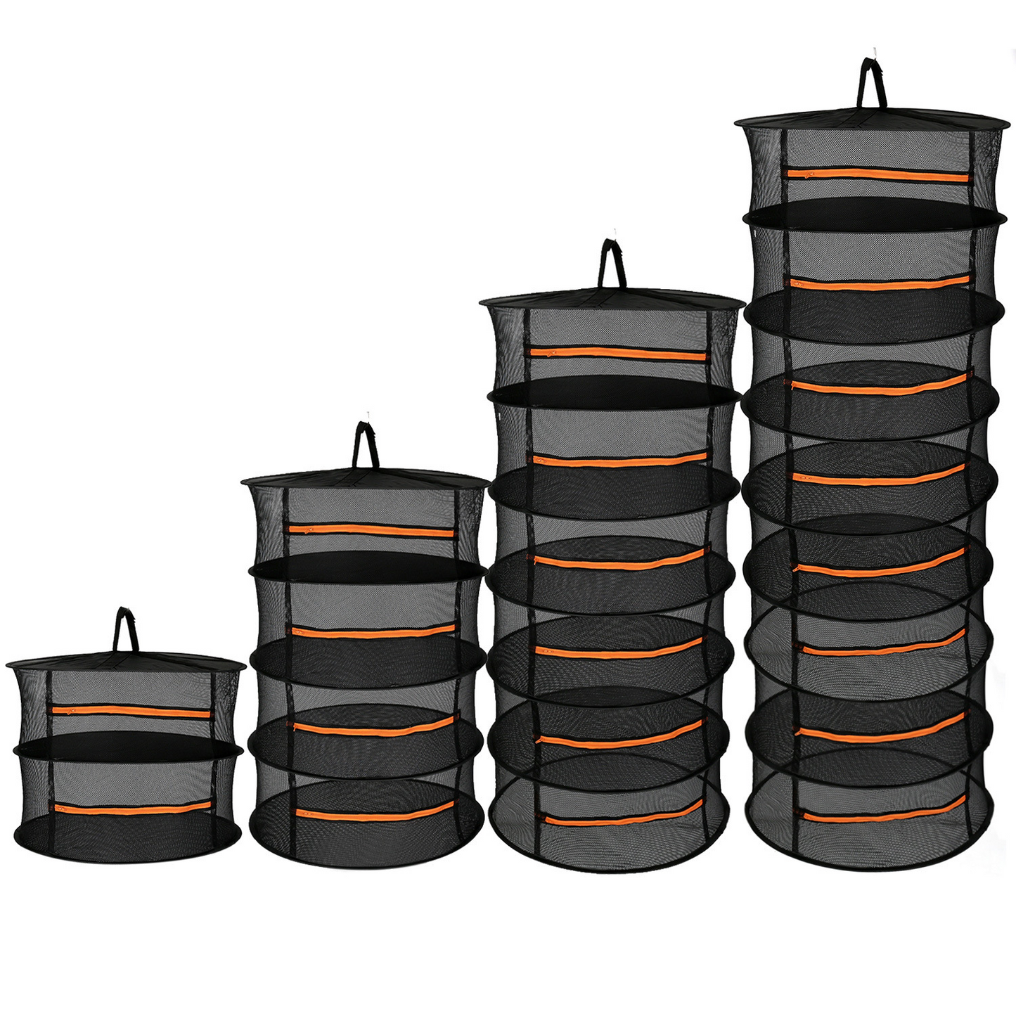 Chariot de Séchage Pliable pour les Fruits , les Légumes et les Herbes Aromatiques - Plateau en Filet à Plusieurs Niveaux pour un Séchage Rapide