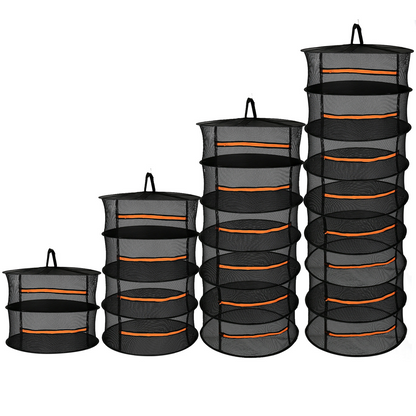 Chariot de Séchage Pliable pour les Fruits , les Légumes et les Herbes Aromatiques - Plateau en Filet à Plusieurs Niveaux pour un Séchage Rapide