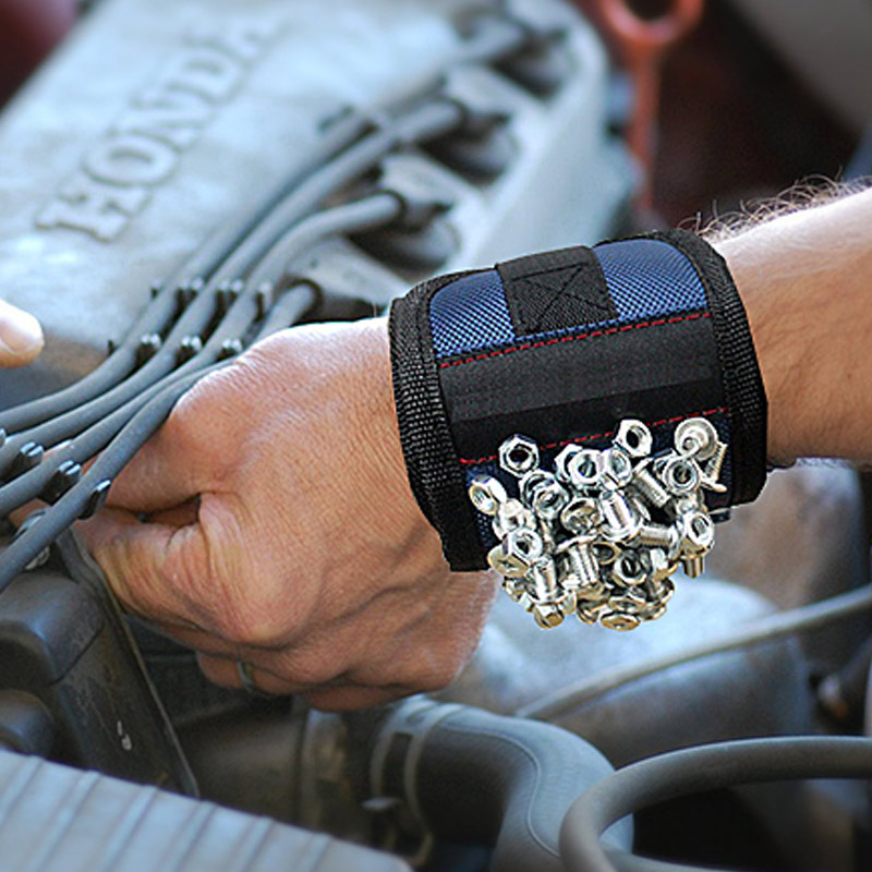 Bracelet Porte-Outils Magnétique Pour Vis Et Clous