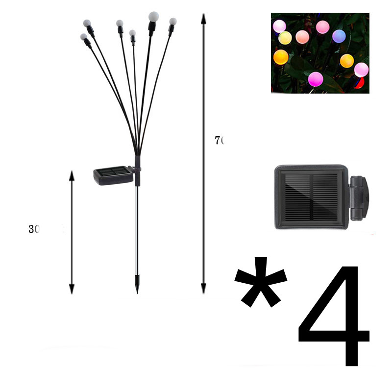 Lumière de Jardin Solaire Led avec Boules Lumineuses Flexibles - Lumière Décorative Étanche pour Parterres et Allées