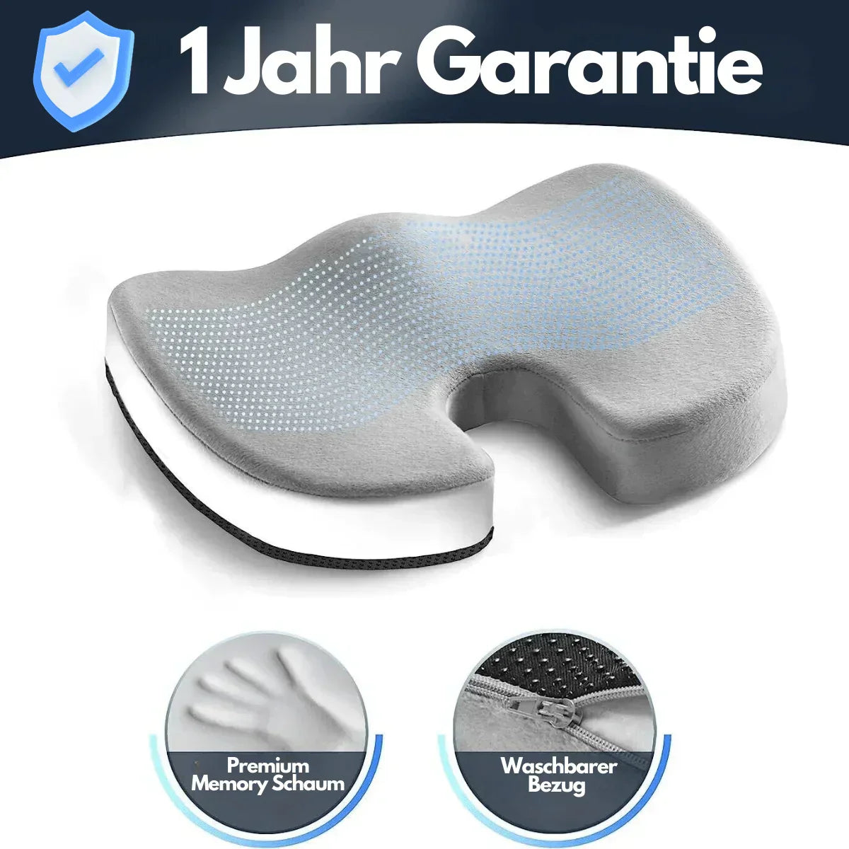 Coussin D' Assise Ergonomique 4d Confort avec Soutien Orthopédique