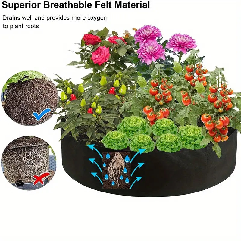 Sachet Rond pour la Croissance des Plantes - Conteneur de Jardinage pour une Croissance Facile des Plantes