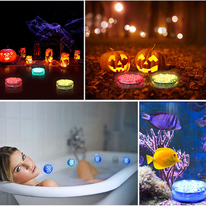 Lumière Led Sous-marine avec Télécommande - Éclairage de Piscine Multicolore Rgb pour Salles de Bain et Bassins
