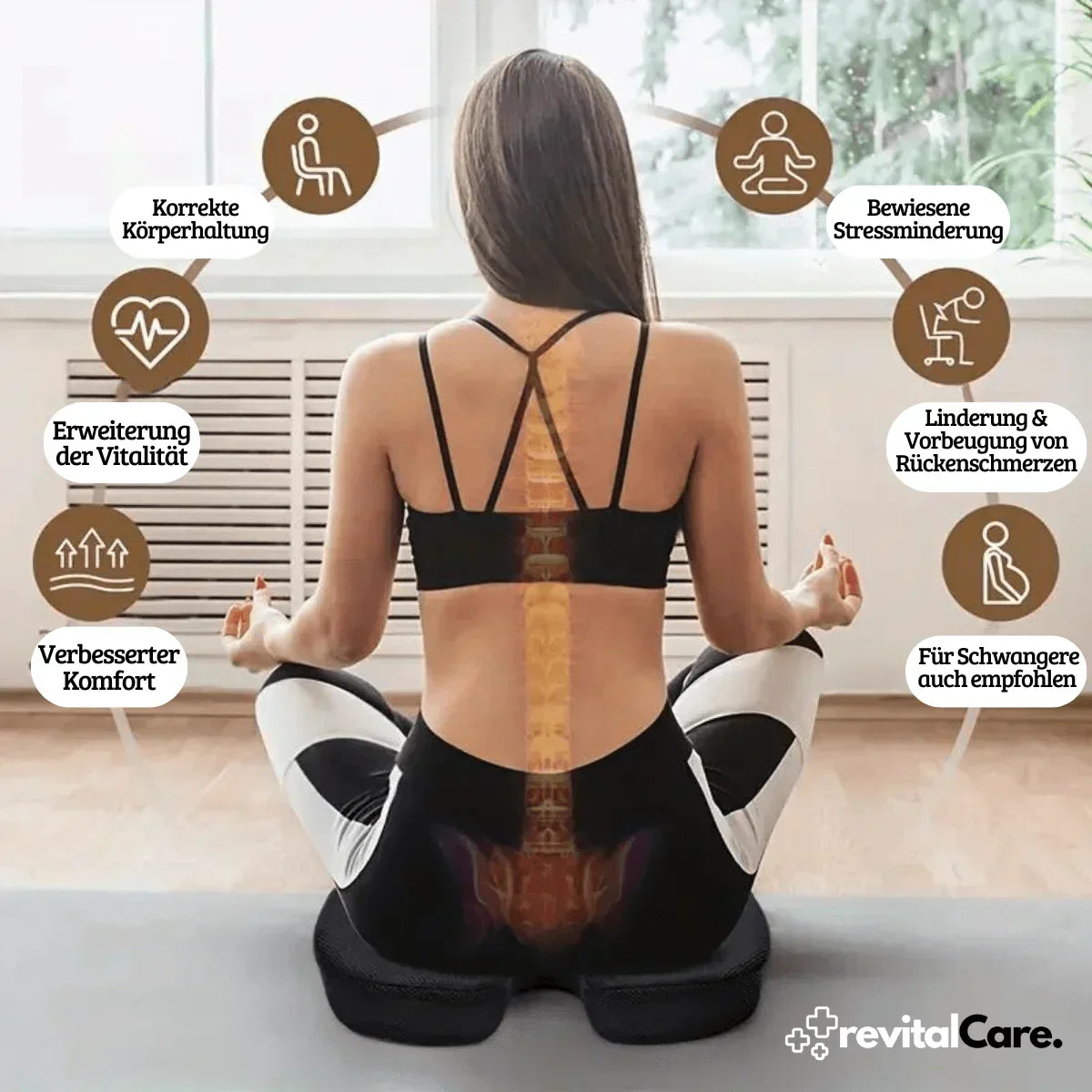 Coussin D' Assise Ergonomique 4d Confort avec Soutien Orthopédique