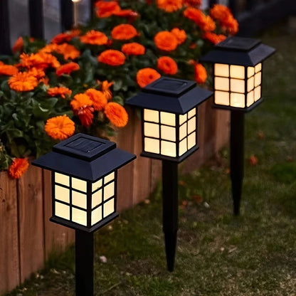 Lampes Solaires de Jardin Style Lanterne - Eclairage D' Allée à Led Étanche pour L' Extérieur
