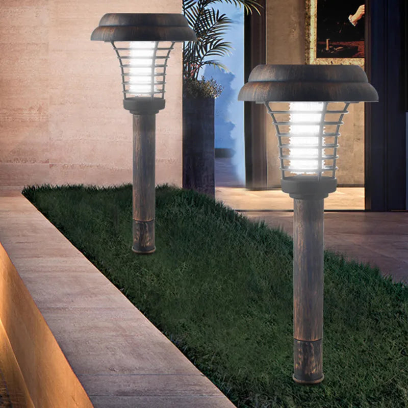 Lampe Solaire De Jardin Avec Répulsif À Insectes - Lampe Led D' Extérieur Pour Terrasse Et Jardin