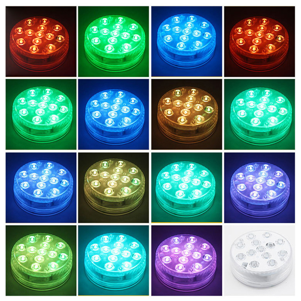 Lumière Led Sous-marine avec Télécommande - Éclairage de Piscine Multicolore Rgb pour Salles de Bain et Bassins