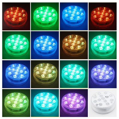 Lumière Led Sous-marine avec Télécommande - Éclairage de Piscine Multicolore Rgb pour Salles de Bain et Bassins
