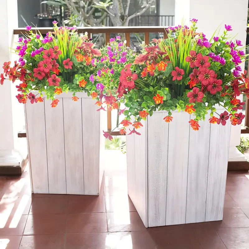 Plante Artificielle D' Herbe De Blé En Plastique - Herbe Décorative Pour Le Jardin, La Maison Et L' Extérieur