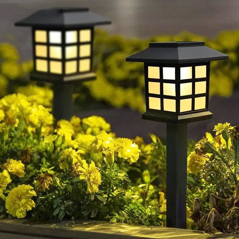 Lampes Solaires de Jardin Style Lanterne - Eclairage D' Allée à Led Étanche pour L' Extérieur