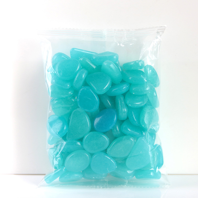 Pierres Lumineuses pour le Jardin & la Décoration - Galets Phosphorescents de Différentes Couleurs