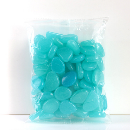 Pierres Lumineuses pour le Jardin & la Décoration - Galets Phosphorescents de Différentes Couleurs