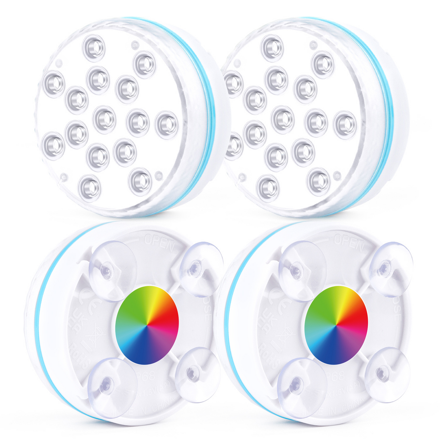 Lumière Led Sous-marine avec Télécommande - Éclairage de Piscine Multicolore Rgb pour Salles de Bain et Bassins