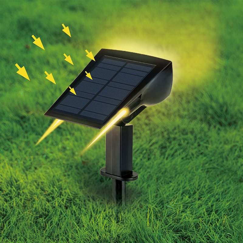 Solar LED Spot - Éclairage Extérieur avec Plaque Solaire pour le Jardin et les Chemins