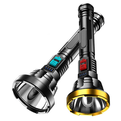 Lampe de Poche Led 90000lm - Projecteur de Recherche Tactique avec Charge Usb et Éclairage Super Lumineux