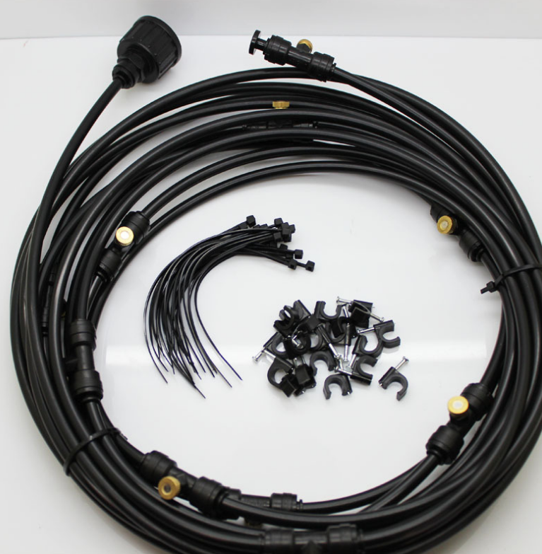 Système D' Arrosage pour le Jardin - Kit D' Arrosage Goutte-à-goutte avec Tête de Pulvérisation Réglable et Accessoires