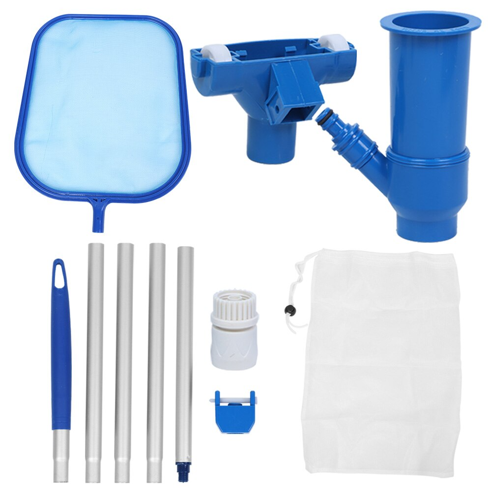 Kit de Nettoyage pour Piscine avec Perche Télescopique - Filtre à Mailles et Accessoires pour L' Entretien de la Piscine
