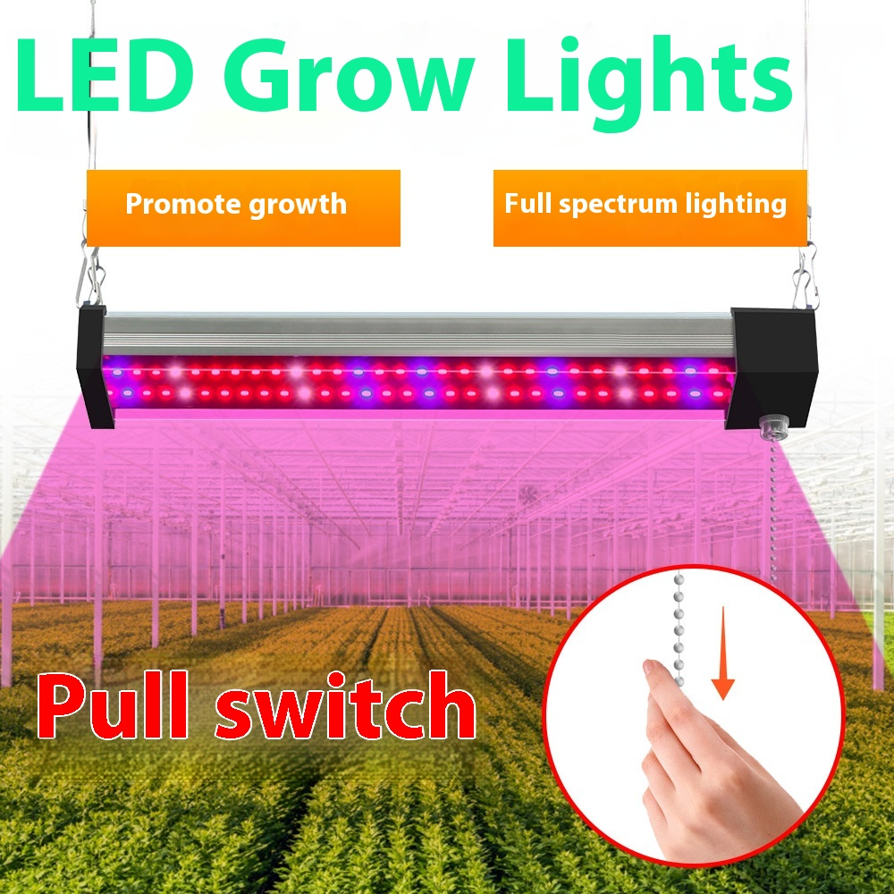 Lampe à LED pour Plantes avec Éclairage Plein - Spectre et Interrupteur à Tirette pour une Croissance Optimale des Plantes