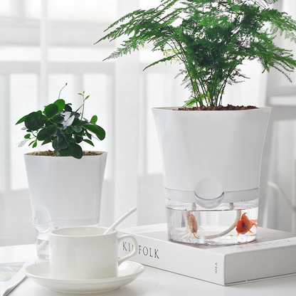 Pot De Plantes Avec Réservoir D' Eau - Pot De Fleurs Auto-Irrigant Pour Plantes D' Intérieur