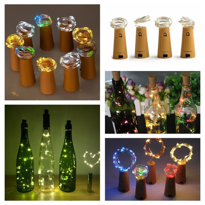 Chaînes Lumineuses LED pour Bouteilles - Lumières Décoratives avec Fil Métallique pour un Éclairage Créatif et des Projets Diy
