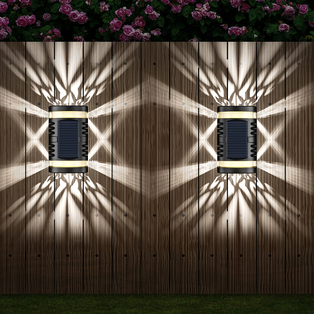 Lampe Solaire avec Contrôle Intelligent de L' Éclairage - Applique Murale D' Extérieur avec Détection Automatique de la Nuit