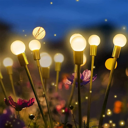 Lumière de Jardin Solaire Led avec Boules Lumineuses Flexibles - Lumière Décorative Étanche pour Parterres et Allées