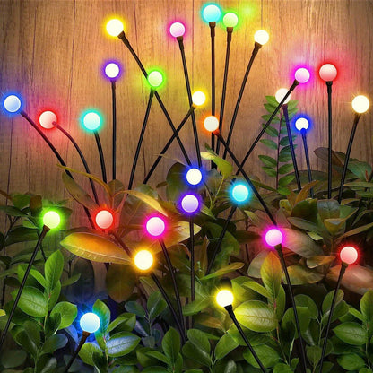 Lumière de Jardin Solaire Led avec Boules Lumineuses Flexibles - Lumière Décorative Étanche pour Parterres et Allées