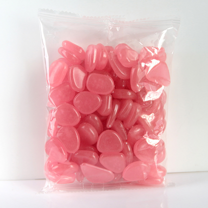 Pierres Lumineuses pour le Jardin & la Décoration - Galets Phosphorescents de Différentes Couleurs