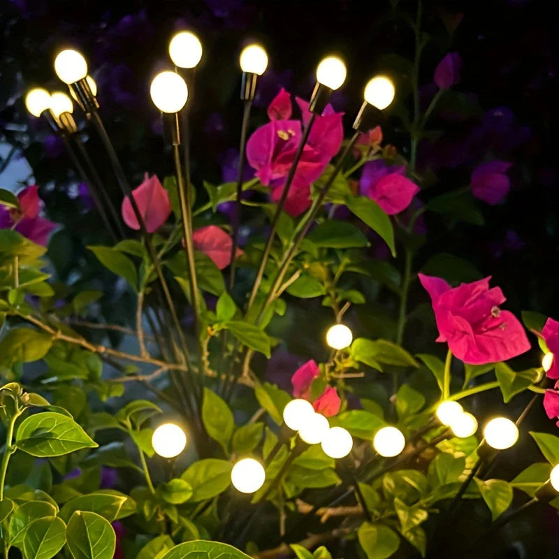 Lumière de Jardin Solaire Led avec Boules Lumineuses Flexibles - Lumière Décorative Étanche pour Parterres et Allées