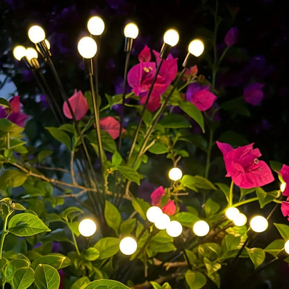 Lumière de Jardin Solaire Led avec Boules Lumineuses Flexibles - Lumière Décorative Étanche pour Parterres et Allées