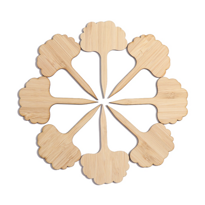 Etiquettes de Plantes en Bois pour le Jardin et le Balcon - Etiquettes Réinscriptibles pour les Herbes et les Plantes