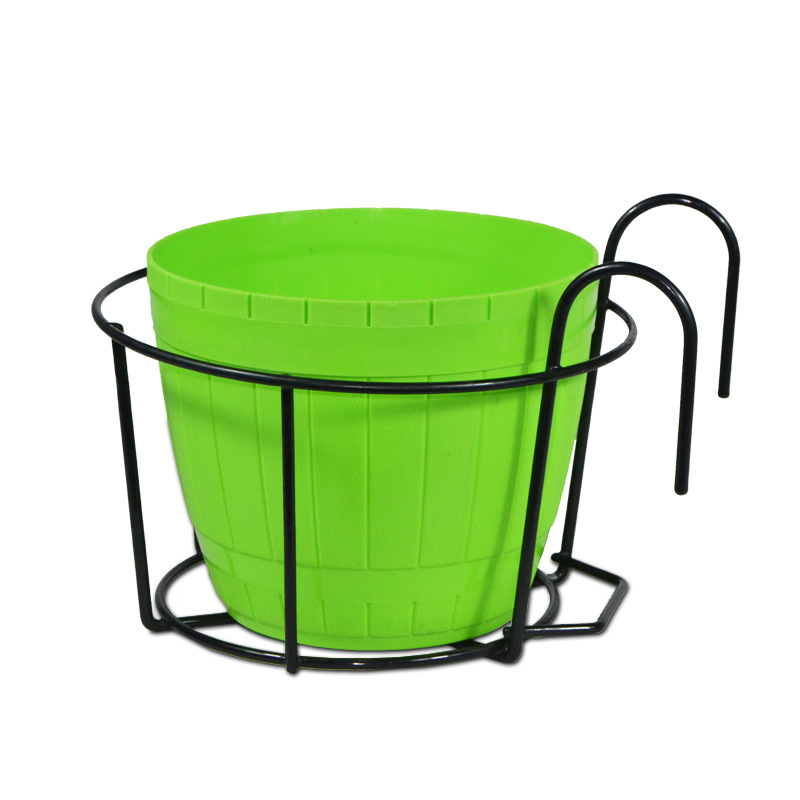 Porte-plantes Pratique Avec Support Métallique Stable Pour Balcon Et Terrasse