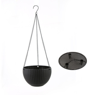 Panier Suspendu Tressé pour Plantes avec Chaîne - Idéal pour le Balcon et le Jardin