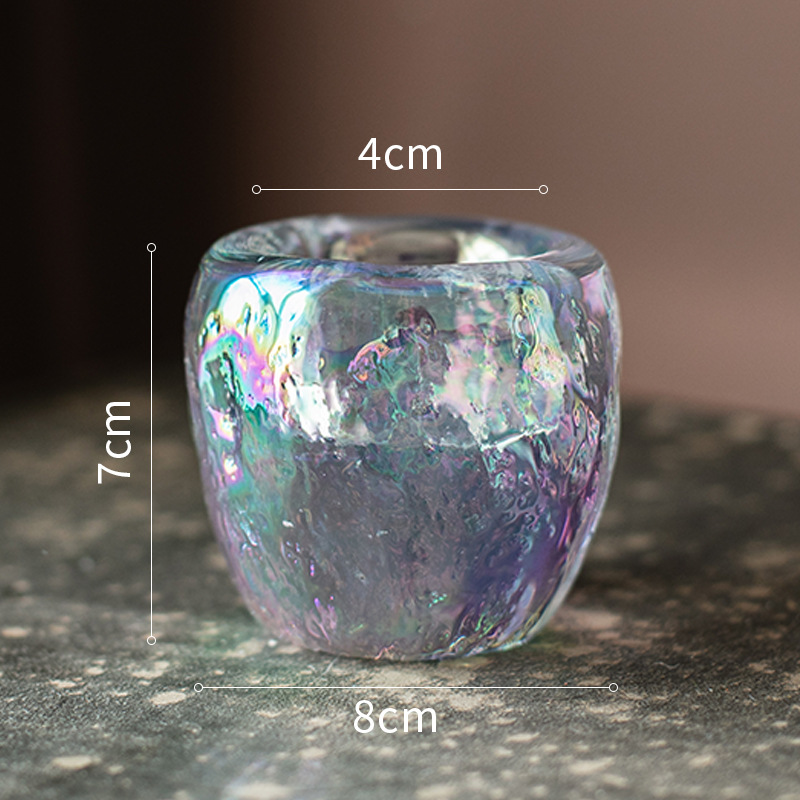 Porte-bougies à Réchaud en Verre - Porte-bougies Décoratif en Verre Transparent pour un Éclairage Confortable