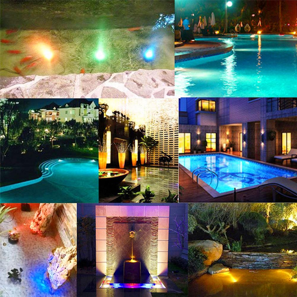 Lumière Led Sous-marine avec Télécommande - Éclairage de Piscine Multicolore Rgb pour Salles de Bain et Bassins