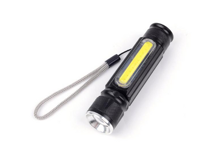 Lampe De Poche Magnétique Rechargeable USB - Lampe De Secours À LED Avec Aimant Et Sangle