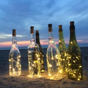 Chaînes Lumineuses LED pour Bouteilles - Lumières Décoratives avec Fil Métallique pour un Éclairage Créatif et des Projets Diy