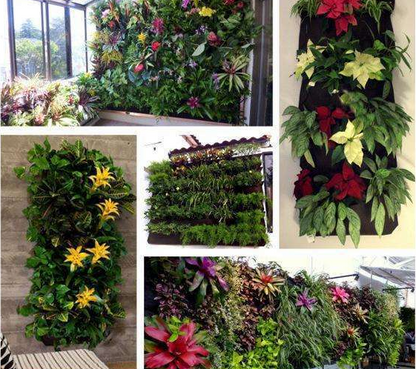 Mur de Plantes Sacs pour le Jardin - Planteur Vertical pour L' Intérieur et L' Extérieur