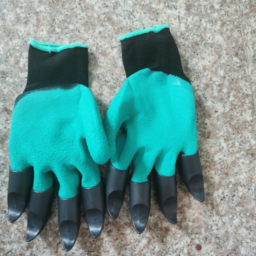 Gants de Jardinage avec Griffes - Gants Robustes pour les Travaux de Creusement et de Plantation
