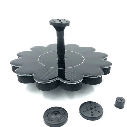 Fontaine à Énergie Solaire pour le Jardin - Design Floral Fontaine D' Eau pour Étangs et Piscines
