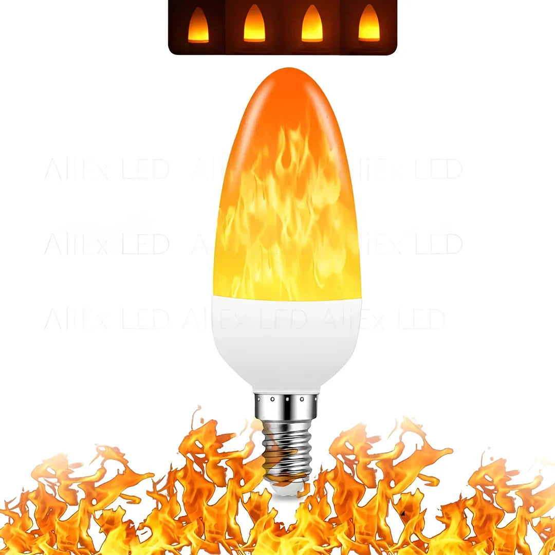 Lampe à Effet de Flamme - Ampoule Led 9w avec Effet de Flamme Réaliste